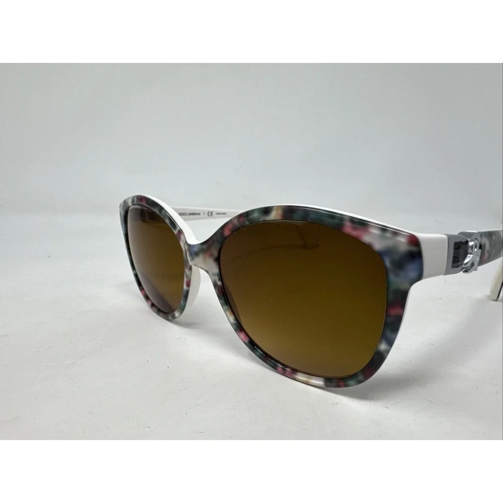 DOLCE & GABBANA 4162P 2780/13 Floral White 56-17-135 2N‎ Cat Eye Frames Only